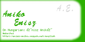 aniko enisz business card